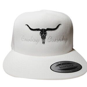 Cowboy Country Flat Bill Snapback Adjustable Direct Embroide…